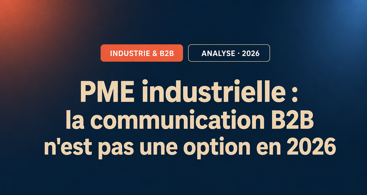 Communication B2B pour PME industrielle en 2026